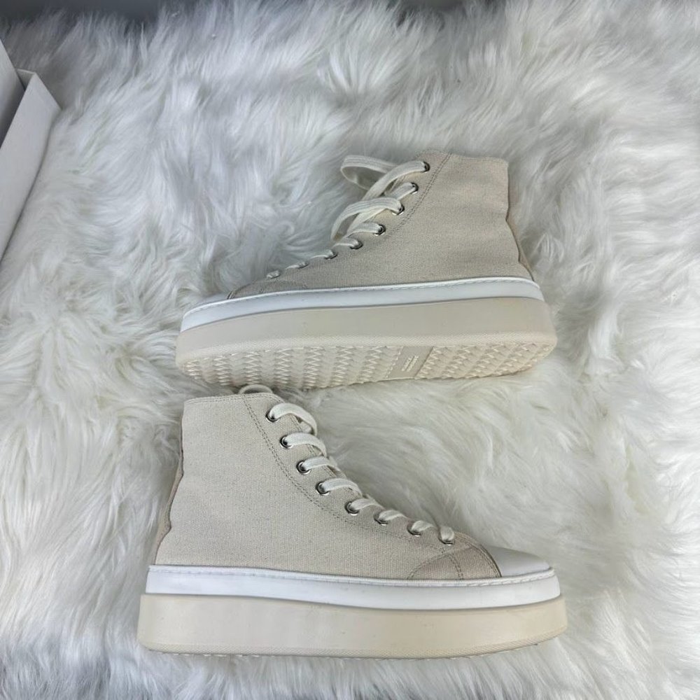 Isabel Marant Austen High Sneaker in Ecru - Picture 4 of 6